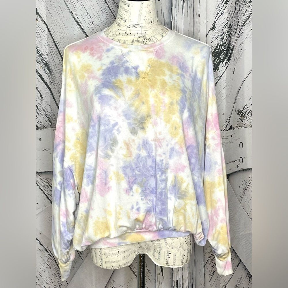 Young Fabulous & Broke Watercolor Tie Dye Sweatshirt S
